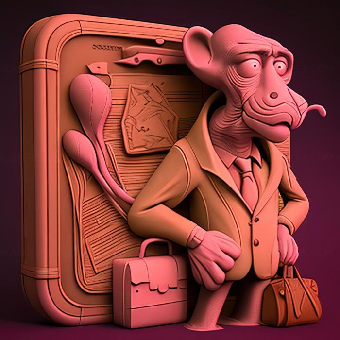 نموذج ثلاثي الأبعاد لآلة CNC ألعاب لعبة The Pink Panther Passport to Peril